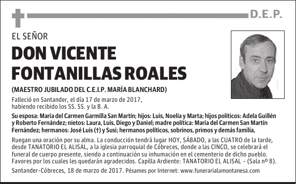 DON VICENTE FONTANILLAS ROALES