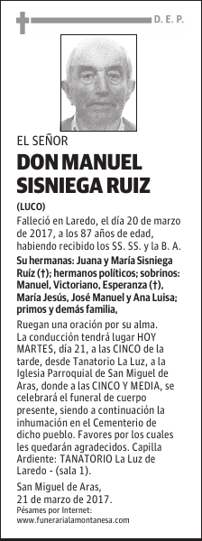 DON MANUEL SISNIEGA RUIZ