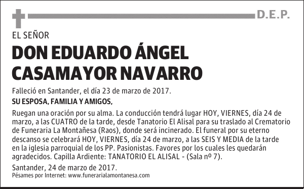 DON EDUARDO ÁNGEL CASAMAYOR