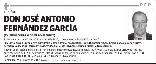 DON JOSE ANTONIO FERNANDEZ GARCIA