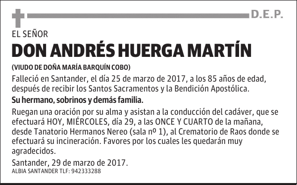 DON ANDRÉS HUERGA MARTÍN