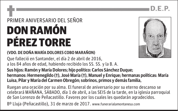 Don Ramón Pérez Torre