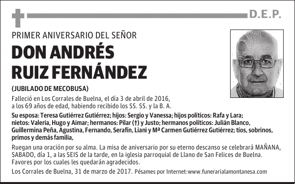 DON ANDRES RUIZ FERNANDEZ