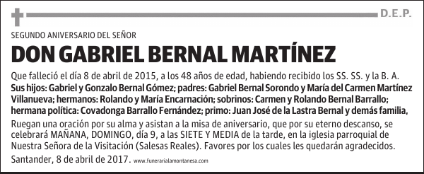 DON GABRIEL BERNAL MARTÍNEZ