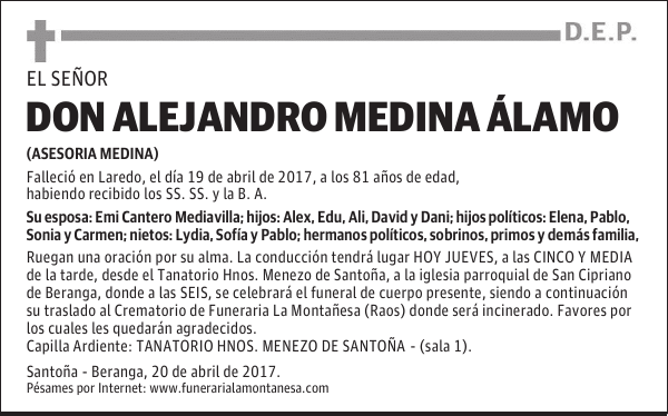DON ALEJANDRO MEDINA ÁLAMO