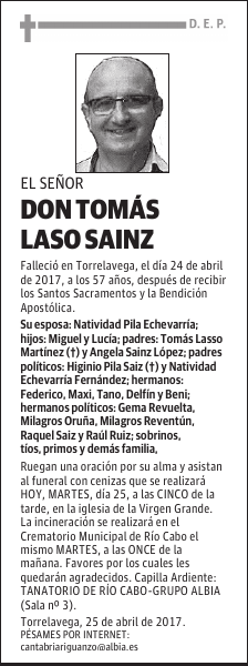 DON TOMAS LASO SAINZ