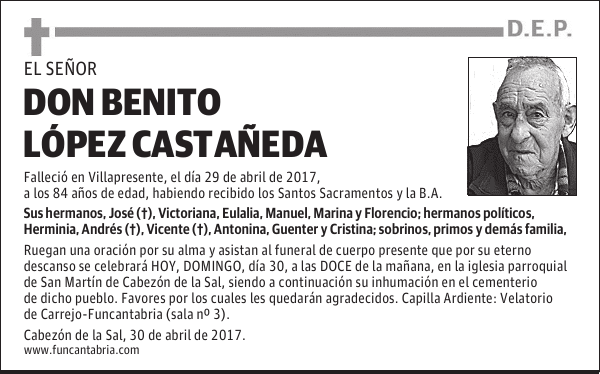 Don Benito López Castañeda