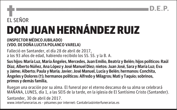 D. JUAN HERNÁNDEZ RUIZ