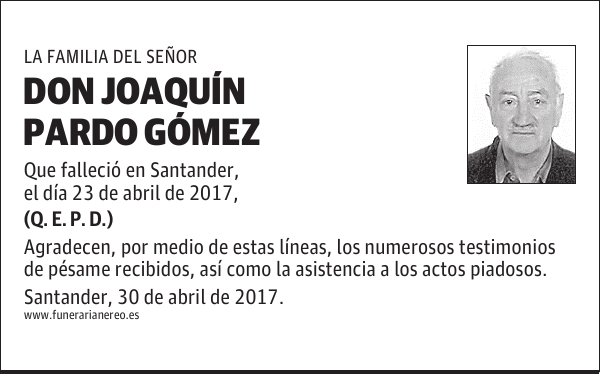 DON JOAQUIN PARDO GOMEZ