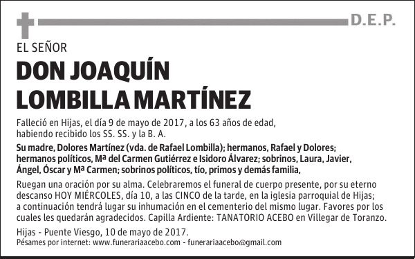 DON JOAQUÍN LOMBILLA MARTÍNEZ