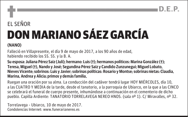 DON MARIANO SÁEZ GARCÍA