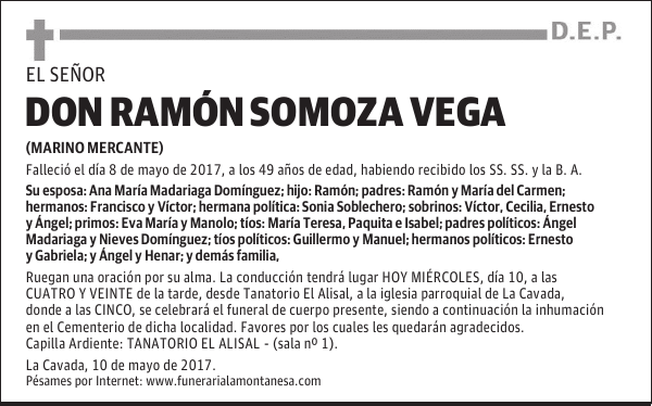 DON RAMÓN SOMOZA VEGA