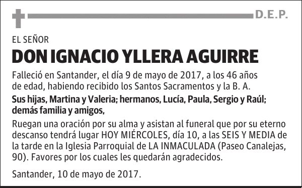 DON IGNACIO YLLERA AGUIRRE