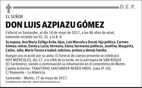 DON LUIS AZPIAZU GÓMEZ