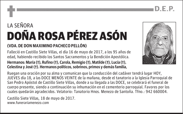 Doña Rosa Pérez Ason