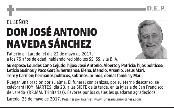 DON JOSE ANTONIO NAVEDA SANCHEZ