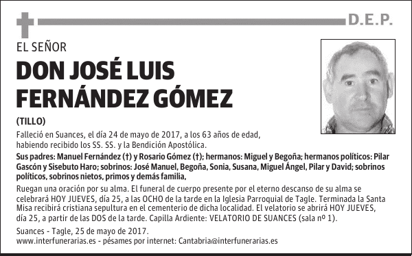 DON JOSÉ LUIS FERNÁNDEZ GÓMEZ