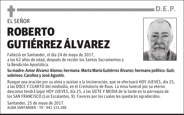 ROBERTO GUTIÉRREZ ÁLVAREZ