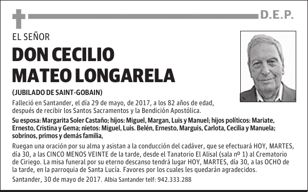 DON CECILIO MATEO LONGARELA