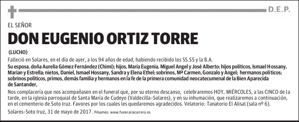 DON EUGENIO ORTIZ TORRE
