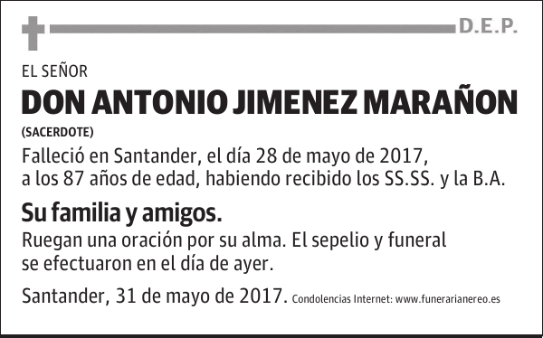DON ANTONIO JIMENEZ MARAÑON