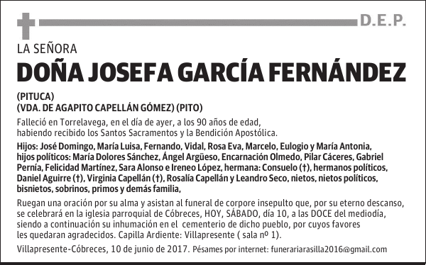 Doña Josefa García Fernández