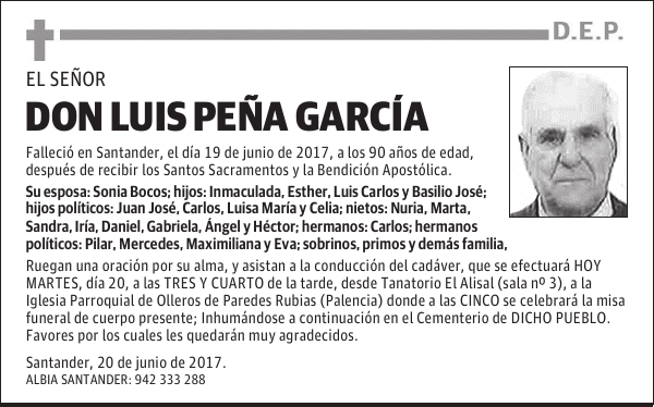 DON LUIS PEÑA GARCÍA