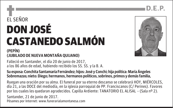 DON JOSÉ CASTANEDO SALMÓN