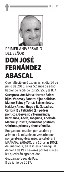 D. José Fernández Abascal
