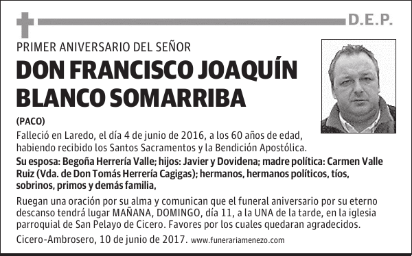 Don Francisco Joaquin Blanco Somarriba
