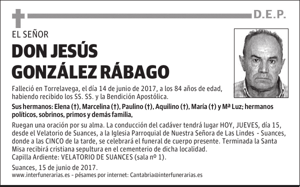 D. JESÚS GONZÁLEZ RÁBAGO
