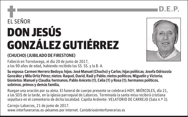 D. JESÚS GONZÁLEZ GUTIÉRREZ