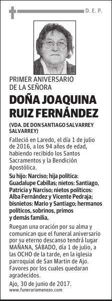 Doña Joaquina Ruiz Fernández