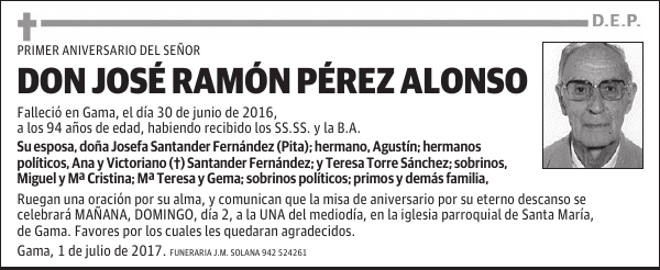 DON JOSÉ RAMÓN PÉREZ ALONSO