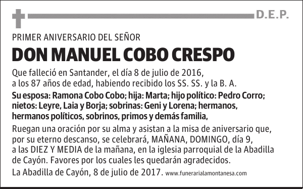 DON MANUEL COBO CRESPO