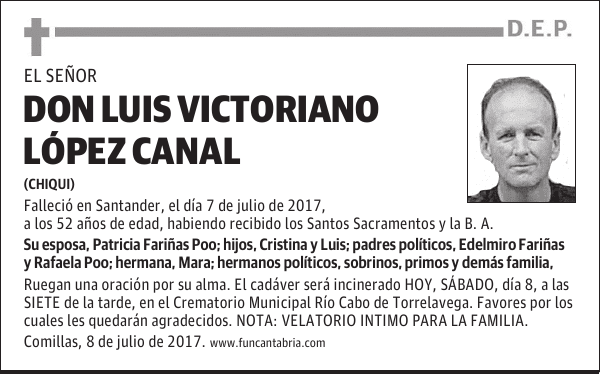 Don Luis Victoriano López Canal
