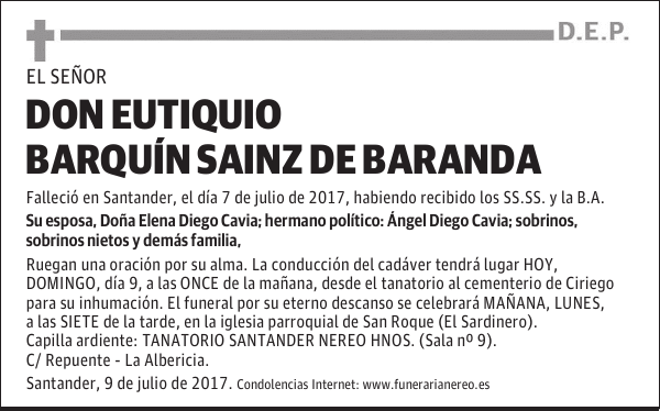 DON EUTIQUIO BARQUIN SAINZ DE BARANDA