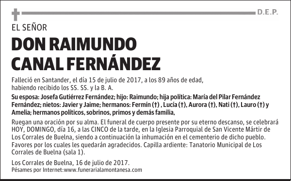 DON RAIMUNDO CANALFERNÁNDEZ