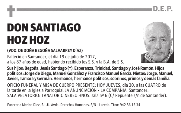 DON SANTIAGO HOZ HOZ