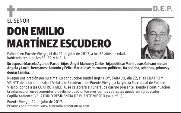 DON EMILIO MARTÍNEZ ESCUDERO