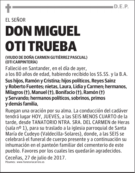 DON MIGUEL OTI TRUEBA