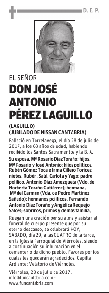Don José Antonio Pérez Laguillo