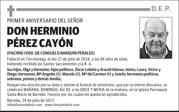 Don Herminio Pérez Gayón