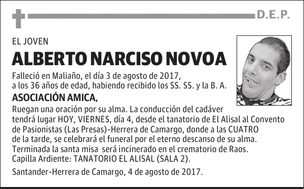 ALBERTO NARCISO NOVOA