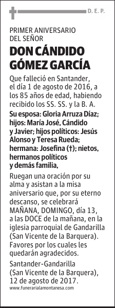 Don Cándido Gómez García