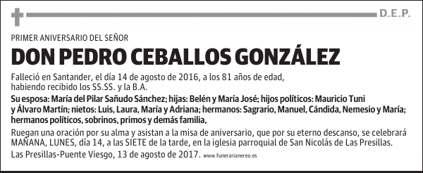 DON PEDRO CEBALLOS GONZÁLEZ