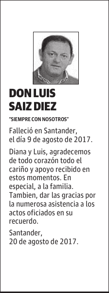 DON LUIS SAIZ DIEZ