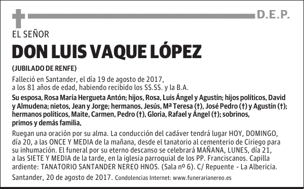 DON LUIS VAQUE LOPEZ