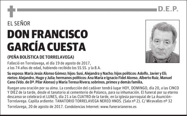 DON FRANCISCO GARCIA CUESTA