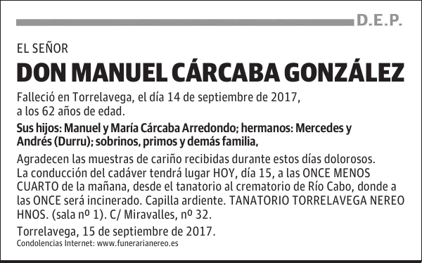 DON MANUEL CÁRCABA GONZÁLEZ